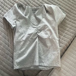 brandy melville grey top